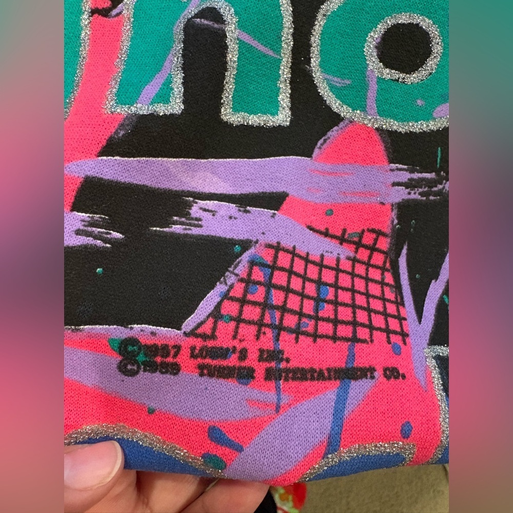 Vintage 1980’s Elvis Presley Liberty Flyer Jailhouse Rock Neon Sweater NWT Sz M - Picture 16 of 16